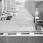 Looking down the east side loading platform.