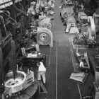 Milling of Compressor housings in the foreground.