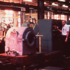 Bearing housing on horizontal mill.