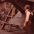 Inspecting a Series 7000 wheel.
