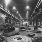 Looking down the aisle. Side and center plates are in the foreground.