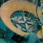 Sub-arc welding side plate.