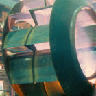Welder working on a rotor.