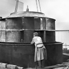 Rotor lowered into the 'Pit'.
